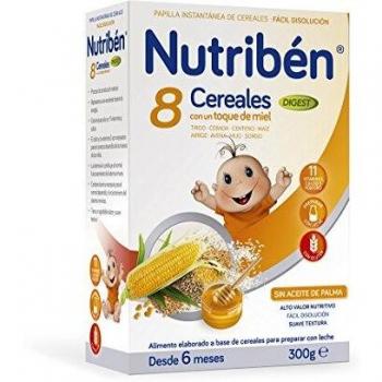 Nutribén Papilla 8 Cereales Miel Digest Efecto Bifidus - 300 gr