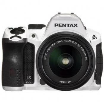 Pentax K30+DAL18-55 - Kit de cámara réflex Digital con Objetivo DAL 18-55 mm, Blanco