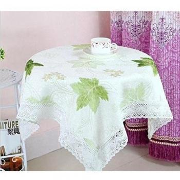 GYMNLJY Mantel hogar puro algodón refrigerador más paño morado verde amarillo gris microondas Universal funda toalla . green . 100*150cm