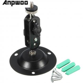 Soporte de Montaje en Pared para Monitor ANPWOO con Accesorio Giratorio de Seguridad para Cámara de Vigilancia CCTV - 1 Unidad