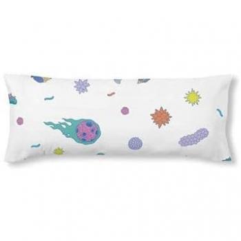 Funda de almohada 100% algodón modelo Wubba Lubba multicolor 175 hilos 45 x 125 cm