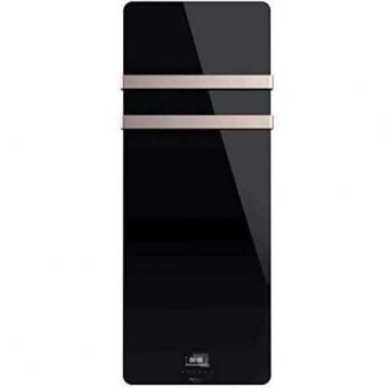 Cecotec Toallero eléctrico de Cristal Ready Warm 9890 Crystal Towel. 850W, Doble Colgador de Acero Inoxidable, Mando a Distancia, Pantalla LED, Temporizador, Protección IP24.