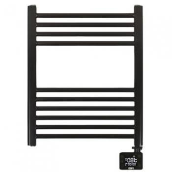 Toallero Eléctrico Negro con Temporizador 400W 50x70 cm - Marca EDM