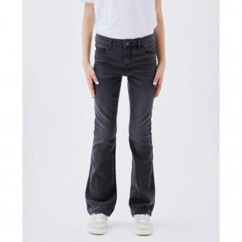 Pantalón vaquero recto de niña con cintura ajustable name it fpolly skinny jeans 1142-au dark grey denim infa