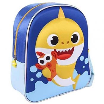 Cerda lifes little moments infantil 3d de baby sharklicencia oficial nickelodeon para ninos azul mochila recomendada 36 anos en edad de preescolar