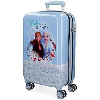 Disney Spirits of Nature Frozen 2 Maleta de cabina Azul 37x55x20 cms Rígida ABS Cierre combinación 32L 2,5Kgs 4 Ruedas Dobles Equipaje de Mano