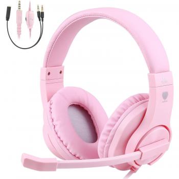 TurnRaise Auriculares para Niños, 40mm Flexible Auriculares con Cable con Micrófono y Control de Volumen