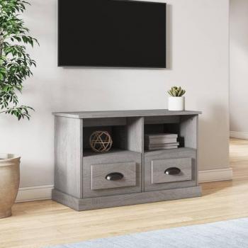 Soporte para TV Sonoma gris 80x35x50 cm madera multicapa