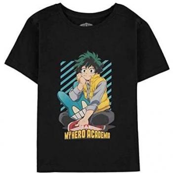 My Hero Academia Kids T Izuku Midoriya - Camiseta Oficial para niños, Color Negro, Schwarz, L