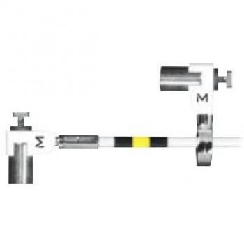 Candado de seguridad Mobilis T Lock - Cable giratorio delgado 1.8 m, compatible con MK, color blanco