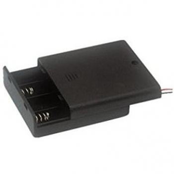 Portapilas para 4 pilas de 1'5 V