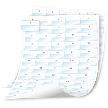 Etiqueta Laminada para Cables Dymo XTL 23x41mm Negra sobre Blanca