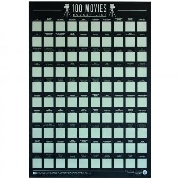 Gift Republic Póster GR630004 100 Películas - Lista de deseos para raspar