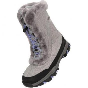 Mountain Warehouse Ohio Snow Boots for Kids - Grey - Size: 1 UK