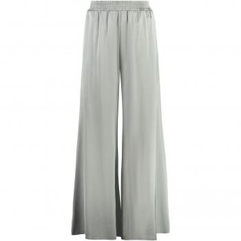 Fabiana Filippi Women's High-Waist Wide-Leg Trousers in Grey | Size 46 | PAD264F284D623 Color 8183