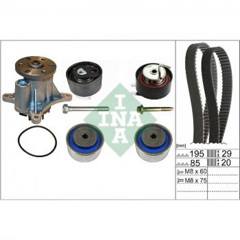 Conjunto de control de válvulas INA 530 0764 30 (correa + rodillo + bomba de fluido)