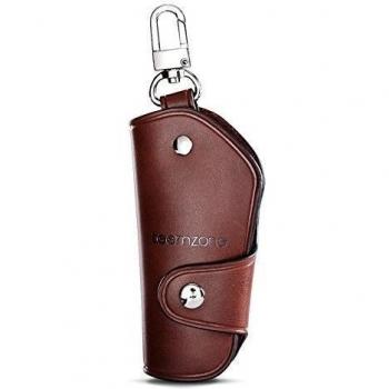 Teemzone Estuches de Llaves Coche Hombre Mujer Multicolor Llavero Piel del Segunda Capa Cubierta de Anillo Clave