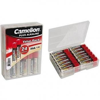 Pilas AAA Alcalinas Camelion 1.5V - 1200 Mah (24 Uds./caja de Plástico)