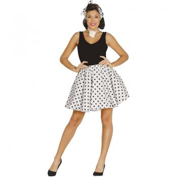 Disfraz Pin Up de los 50 Blanco para mujer