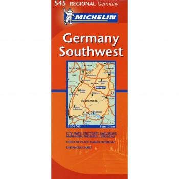 Mapa Regional del Suroeste de Alemania - Michelin