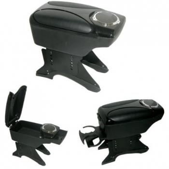 10MA02 - coche Auto universal Apoyabrazos soporte Caja de Consola con compartimiento de almacenamiento NEGRO