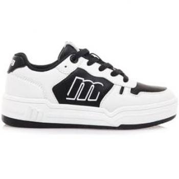 Zapatillas Deportivas MTNG Kids Nana Negras con Cierre de Cordones y Puntera Redonda para Niños