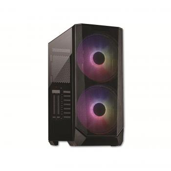 Carcasa para PC Inter-Tech IT-3503 Airstream Tower ATX RGB con Ventiladores de 200 mm y Cristal Templado Negra