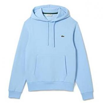 Sudadera con capucha Lacoste para hombre, modelo Jogger, color azul claro, talla XS, fabricada en algodón ecológico