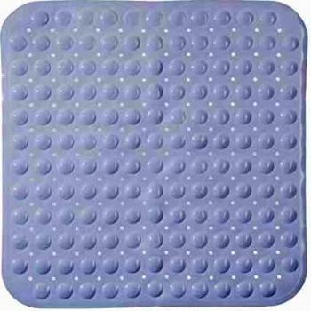 Alfombra de Ducha Cuadrada Blanca Antideslizante 55x55cm