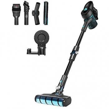 Cecotec Aspirador Escoba Sin Cable Conga Rockstar 700 X-Treme Ergoflex, Sin Bolsa, 430W de potencia, 24 KPA, 3 en 1: vertical, escoba y de mano, Motor digital, Tubo flexible, Hasta 65 min de Autonomía