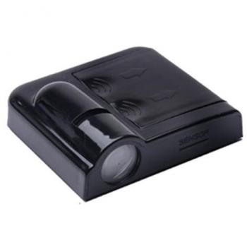 Energlite BE LOGO 10B 16 Proiector Wireless De Luces para Puerta de Coche, Negro, 2 Piezas