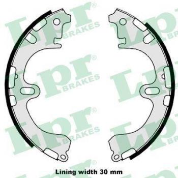 Kit de zapatas de freno LPR para frenos de tambor 08800