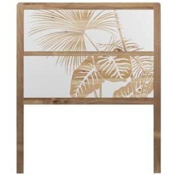 Cabecero de Madera Adda Home, Natural/Blanco, Tamaño 100x3,5x120 cm - Elegante y Resistente