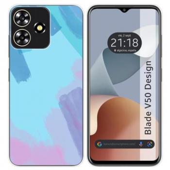 Funda de Silicona Acuarela para Zte Blade V50 Design 4G con 10 Dibujos