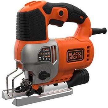 BLACK+DECKER BES610K-QS - Sierra de calar 650W, 19 mm, incluye maletín
