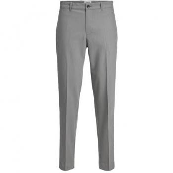 Jack & Jones Men's Tapered Fit Chino Pants - Grey Melange - Size 36/34