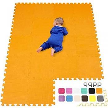 qqpp Alfombra Puzzle para Niños Bebe Infantil - Suelo de Goma EVA Suave. 18 Piezas
