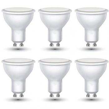 Bombillas LED Gu10 5 W, foco Spotlight, 4000 K, 3 unidades