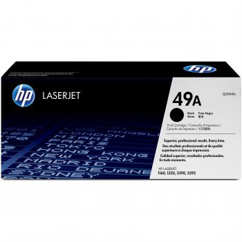 Cartucho de Tóner Original Negro HP LaserJet 49A Q5949A para impresoras LaserJet 1160/1320/3390/3392