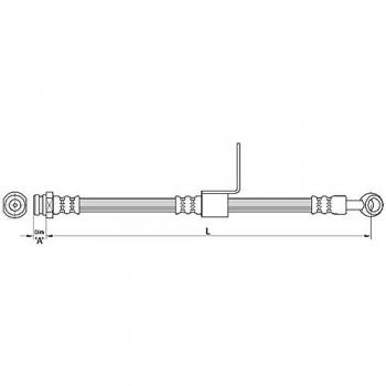 Metzger 4110218 Tubo flexible de frenos