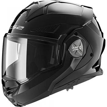Casco Modular Moto LS2 FF901 Advant X Solid Gloss Black, Talla XS