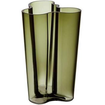 Iittala Jarrón Aalto 251 mm Verde de Cristal