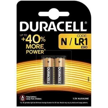 Pila Alcalina Duracell 1,5V N/LR1 - Pack de 2 Unidades