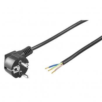 Cable de Alimentación SCHUKO 3x0,75mm 1,5m Negro