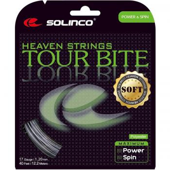 Solinco Conjunto de Cuerdas Tour Bite Soft, Plata, 12,2 m, 0555220121900006