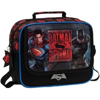Warner Superman-Batman Neceser de Viaje, 4.14 litros, Color Gris