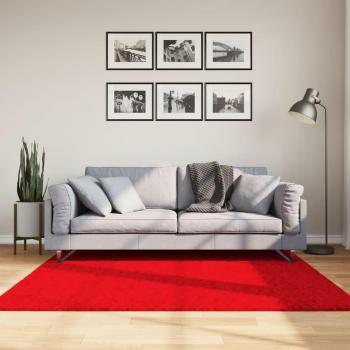 Alfombra de pelo corto OVIEDO roja 160x160 cm