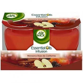 Air Wick - Velas, exotic scents, dulce, manzana roja de california, paquete de 2 velas, 210 g