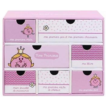 Caja de recuerdos de nacimiento Monsieur Madame - Sr. y Sra. Princesa