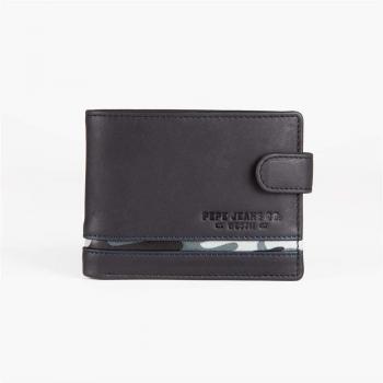Pepe Jeans 7433361 Delta Monedero 11 cm, 0.09 litros, Negro